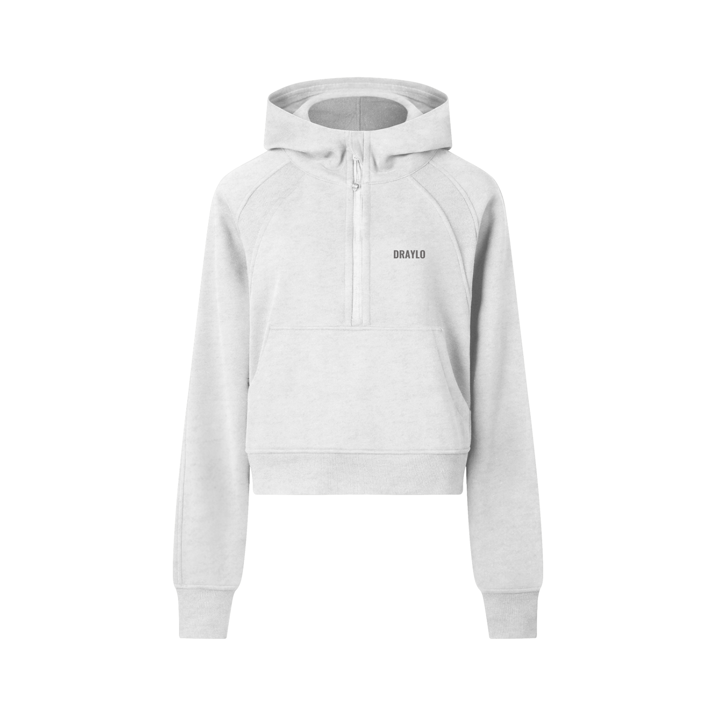 DRAYLO Cropped Half-Zip Hoodie