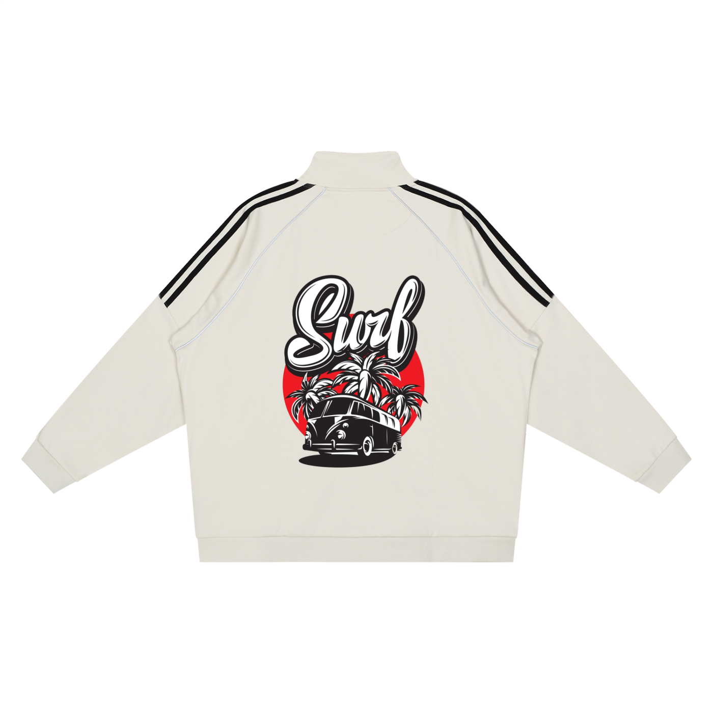 DRAYLO Striped Raglan Sleeve  Jacket