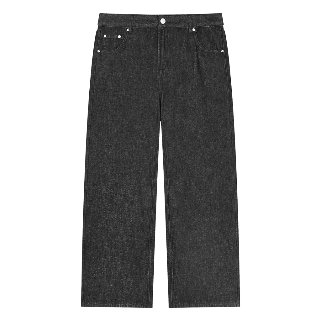 DRAYLO Unisex Vintage Wash Straight Leg Jeans