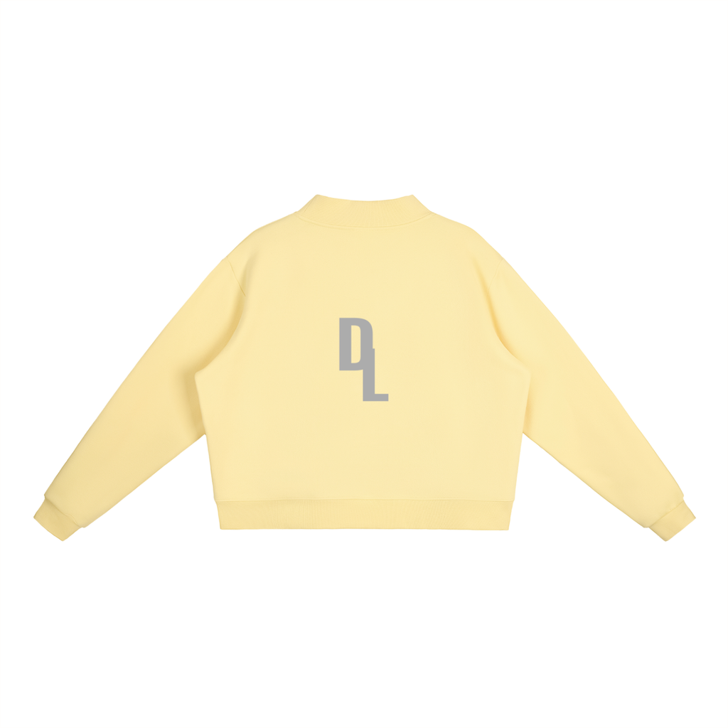 DRAYLO Fleece Mock-Neck Crew Sweatshirt