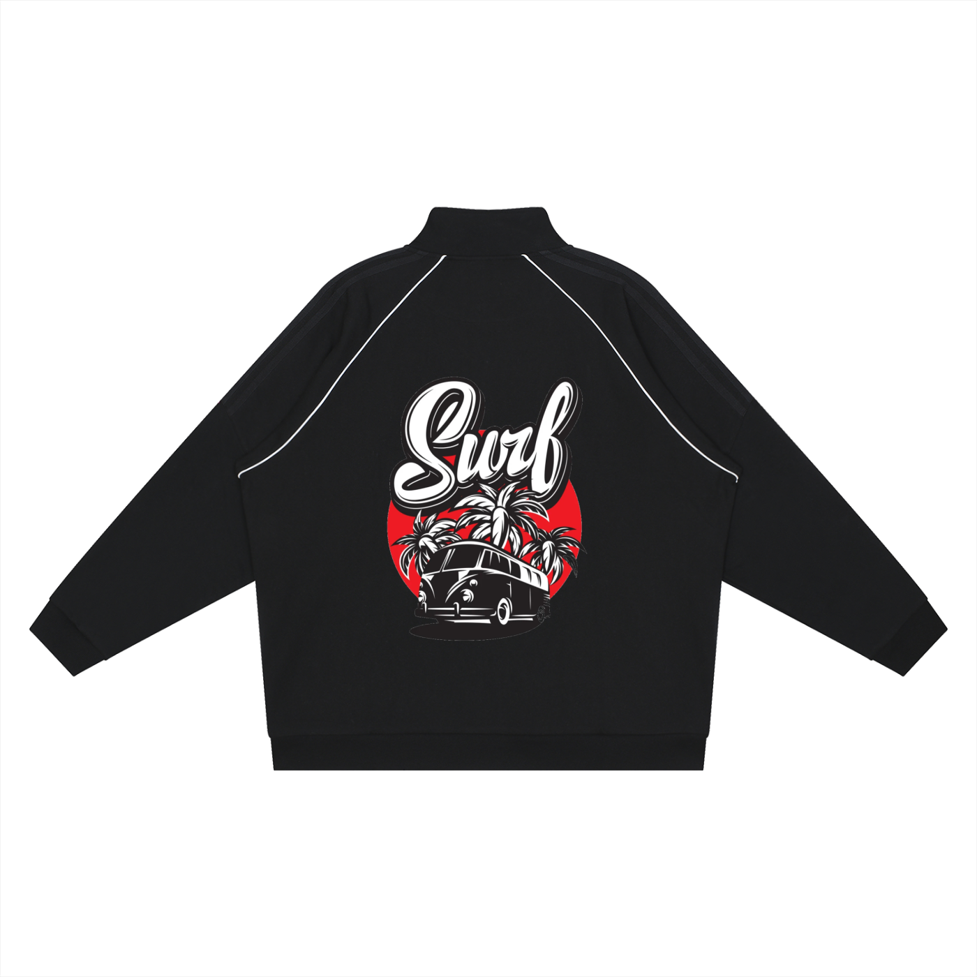 DRAYLO Striped Raglan Sleeve  Jacket