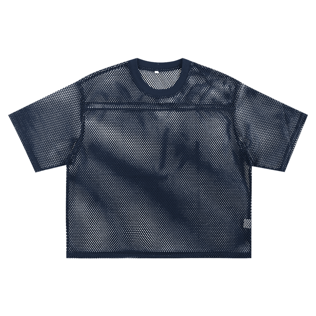 DRAYLO See-through Boxy Net T-Shirt