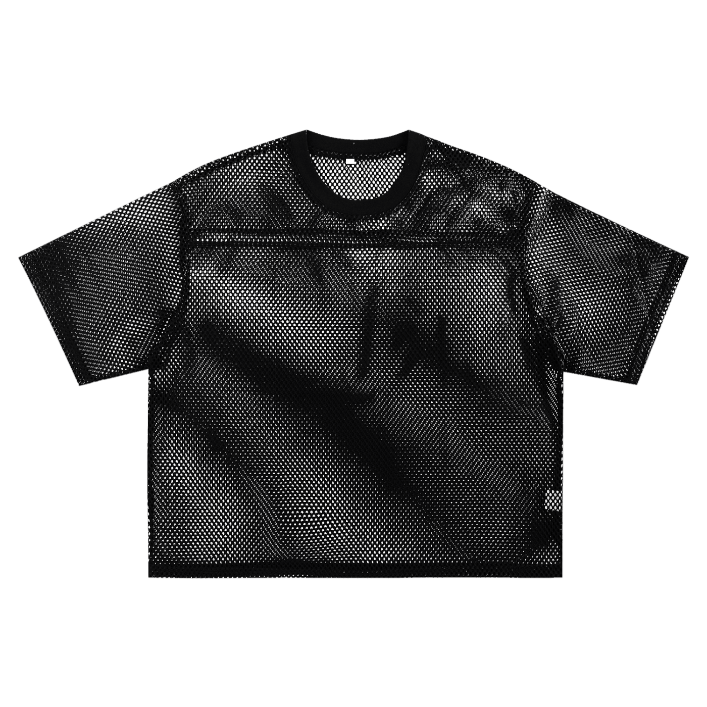 DRAYLO See-through Boxy Net T-Shirt