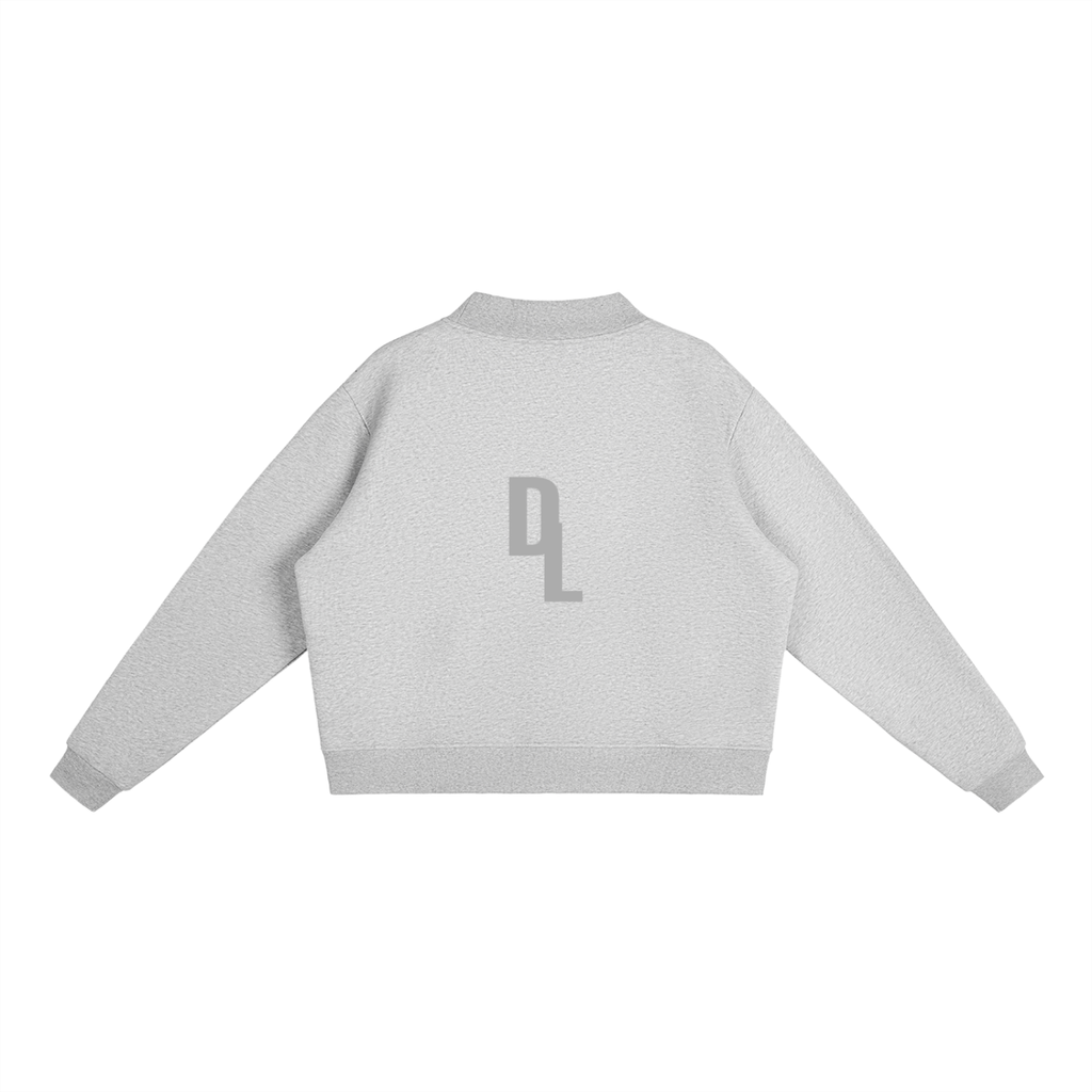 DRAYLO Fleece Mock-Neck Crew Sweatshirt