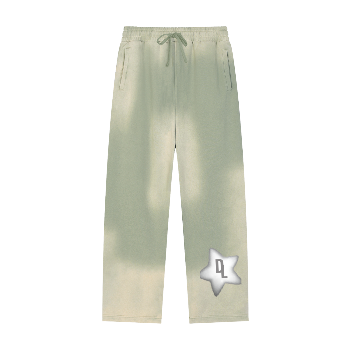 DRAYLO  Raw Edge Straight-Leg Sweatpants