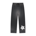 DRAYLO  Raw Edge Straight-Leg Sweatpants