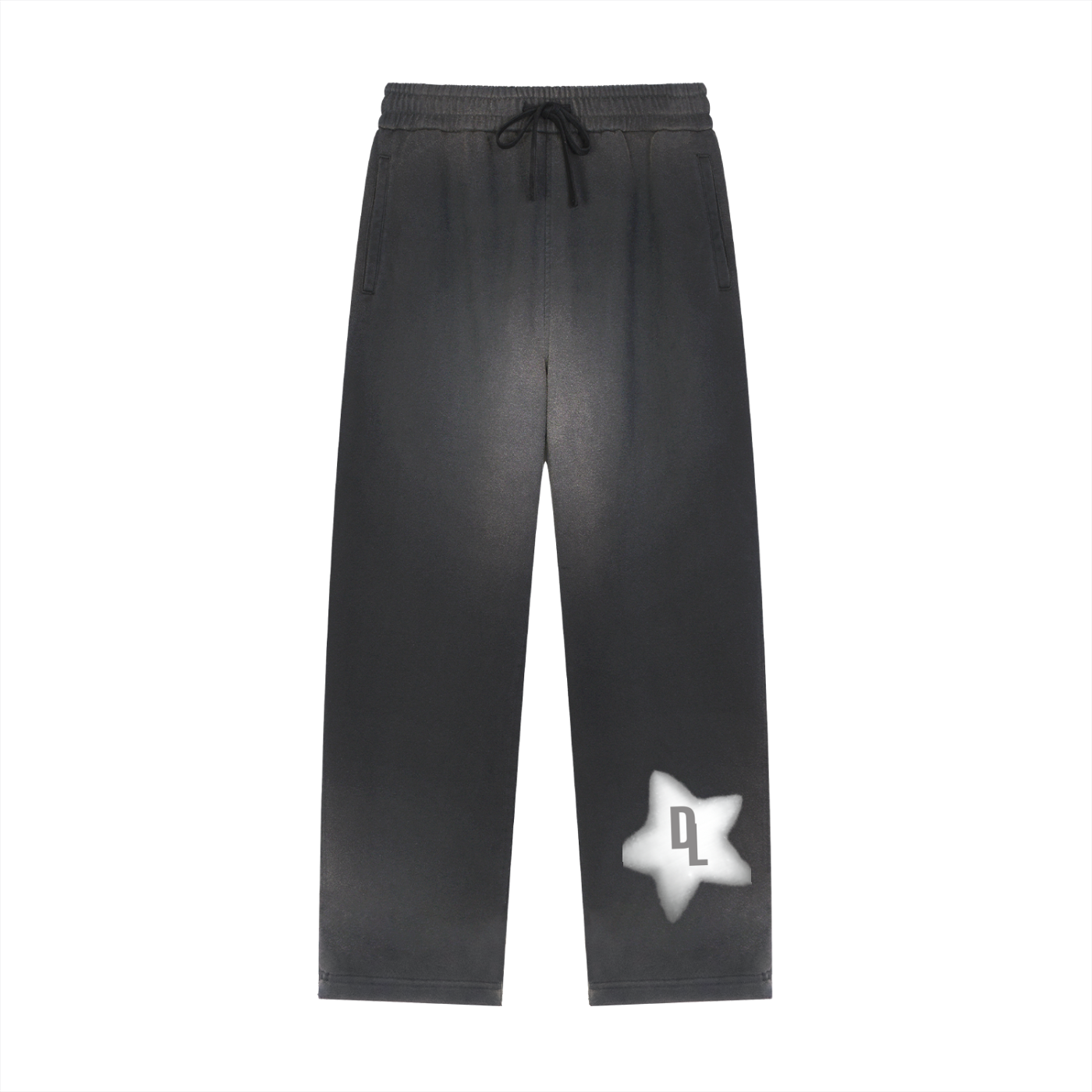 DRAYLO  Raw Edge Straight-Leg Sweatpants