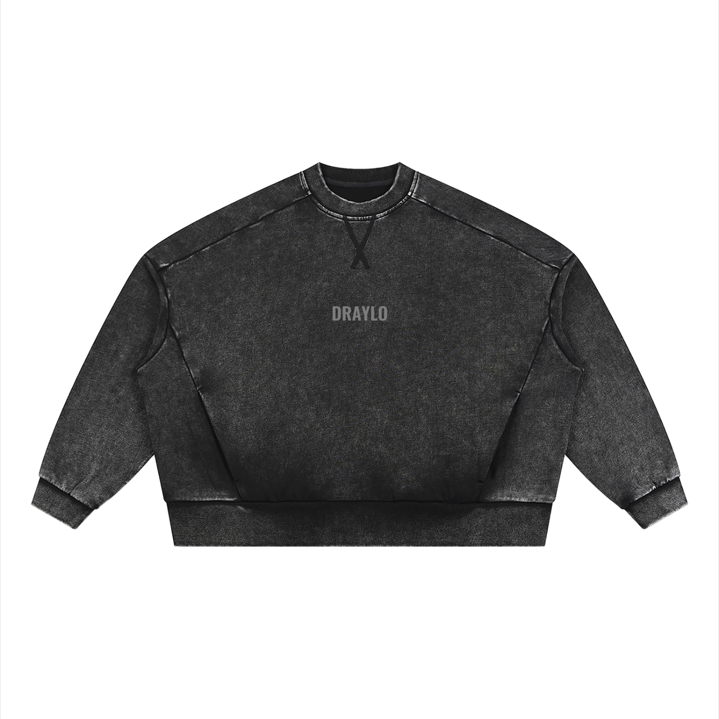 DRAYLO Unisex Mineral Wash Boxy Sweatshirt