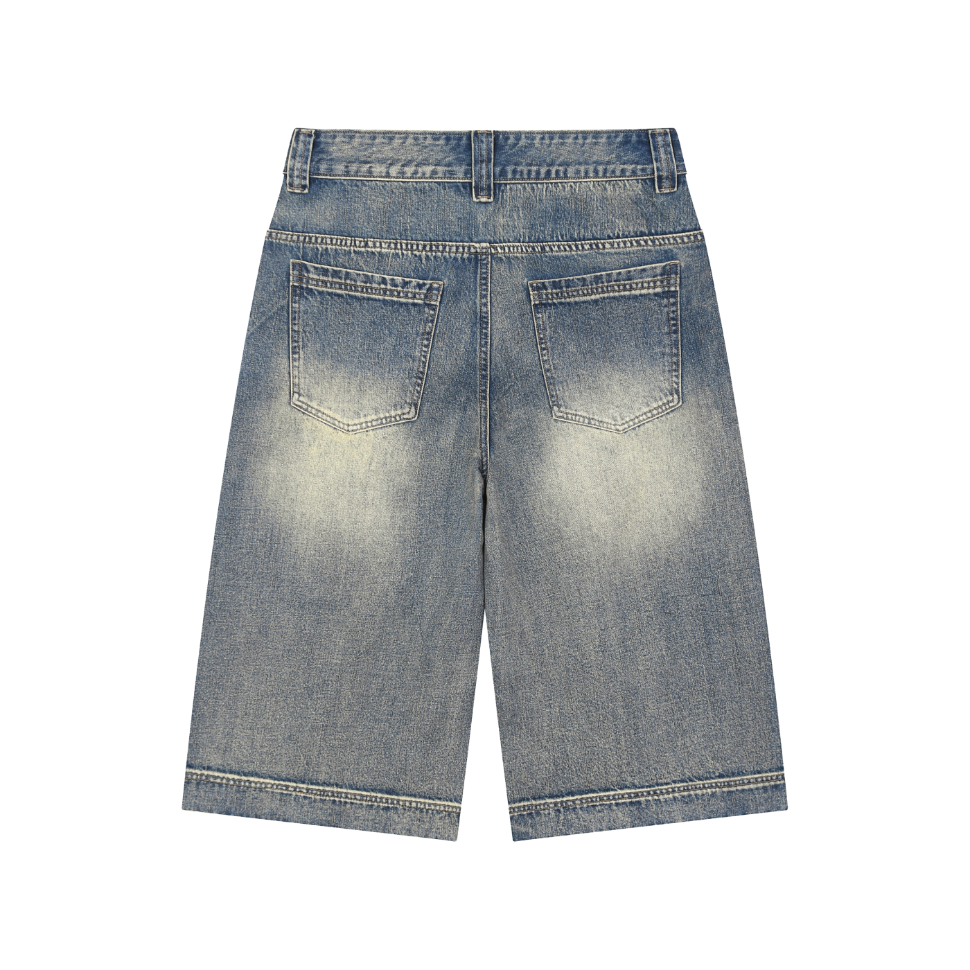 DRAYLO Vintage Wash Baggy Denim Shorts