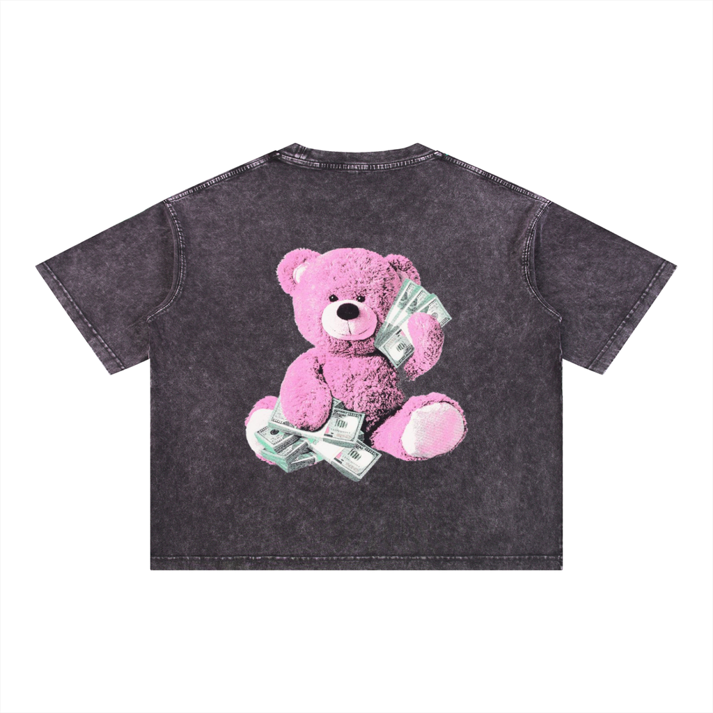 DRAYLO Mineral Wash Boxy Cotton T-Shirt