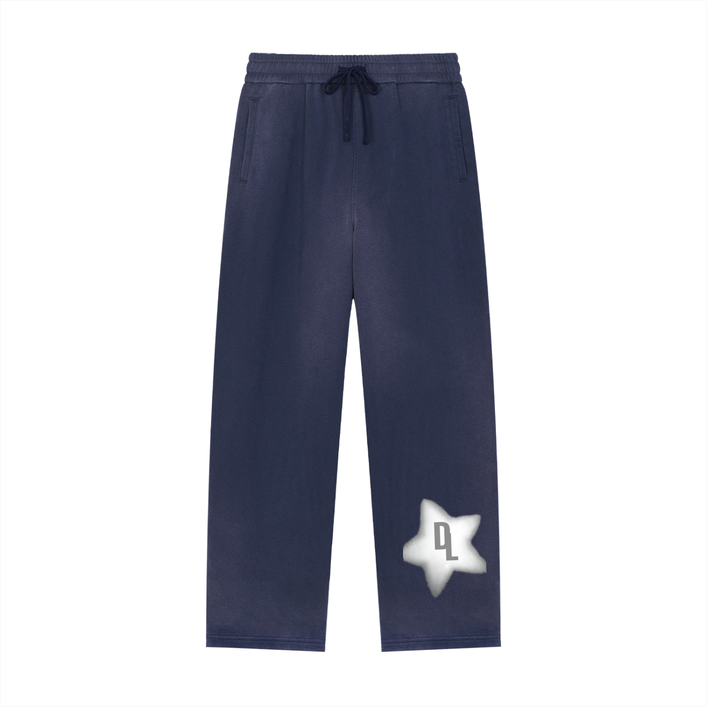 DRAYLO  Raw Edge Straight-Leg Sweatpants