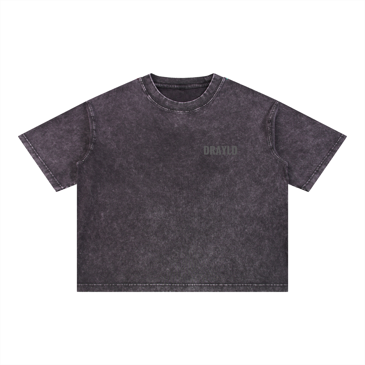 DRAYLO Mineral Wash Boxy Cotton T-Shirt