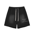 DRAYLO SUMMER COLLECTION Sun Fade Raw Edge Cotton Shorts