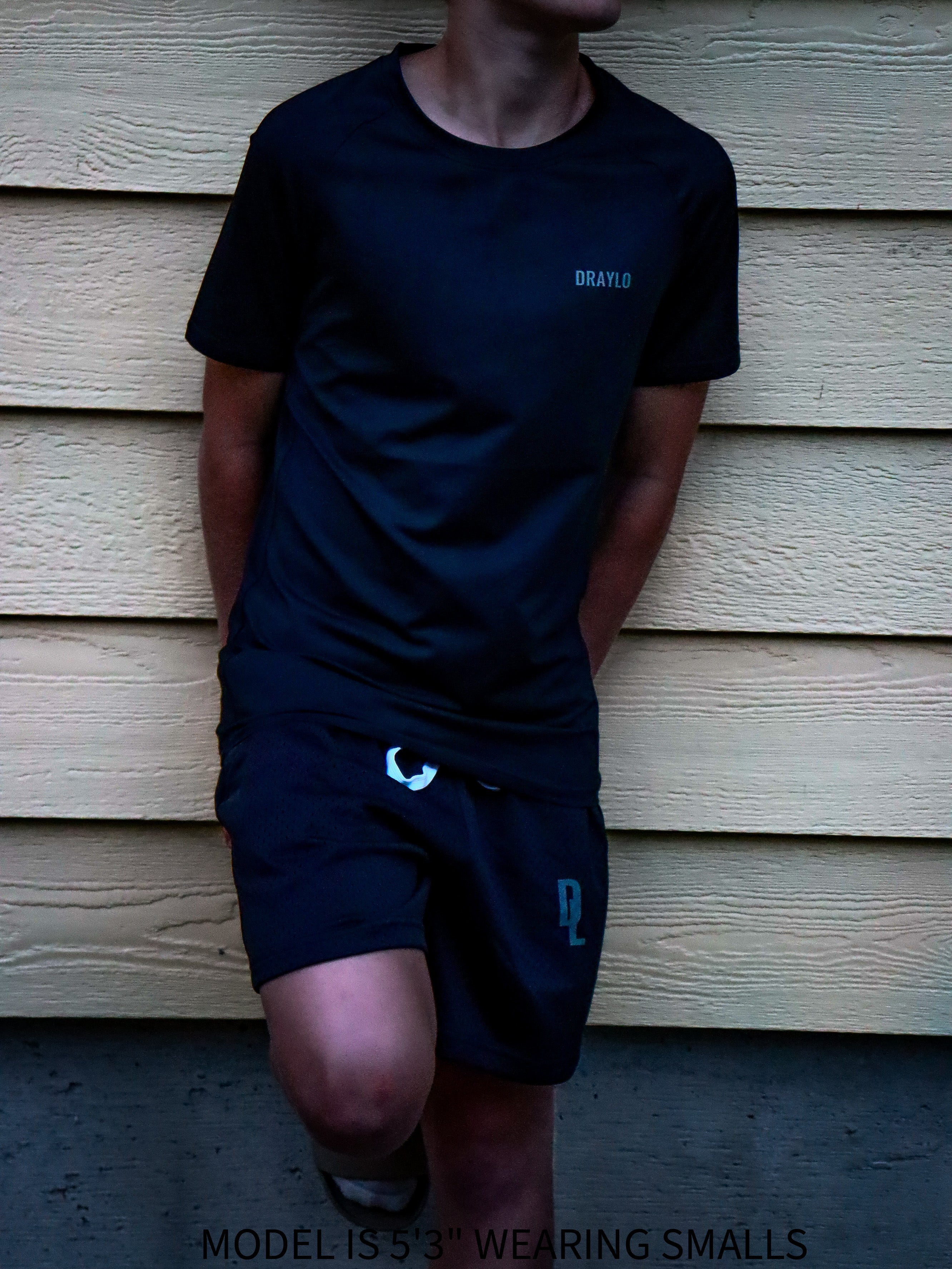 DRAYLO Mesh Drawstring Shorts