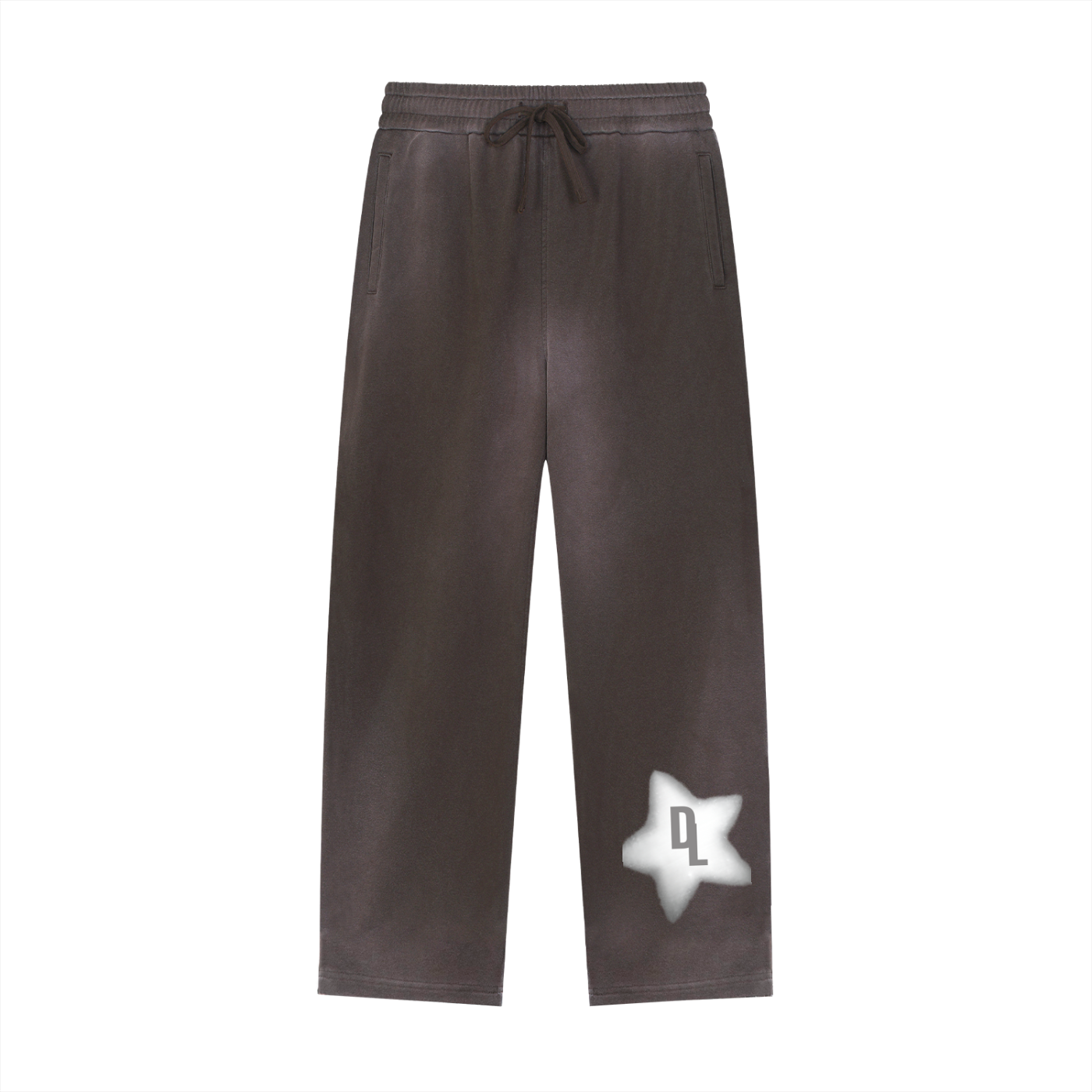 DRAYLO  Raw Edge Straight-Leg Sweatpants