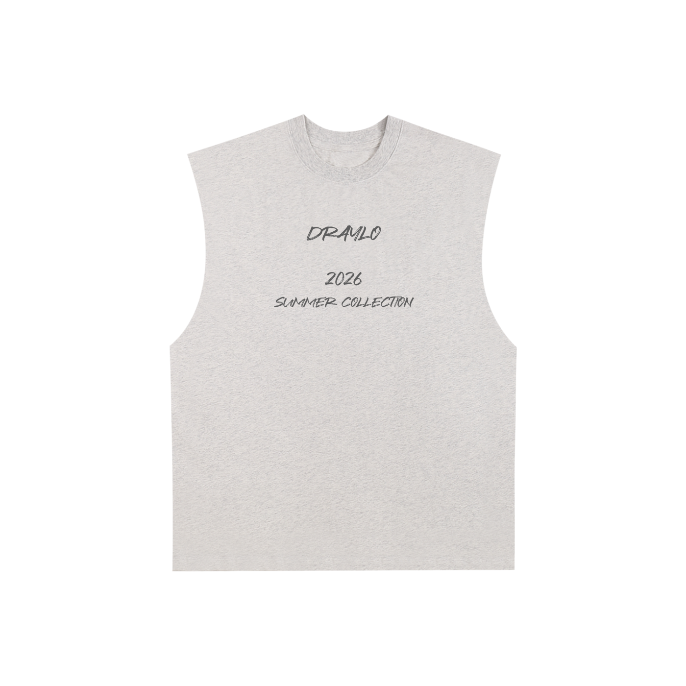DRAYLO SUMMER COLLECTION Raw Edge Cotton Tank Top