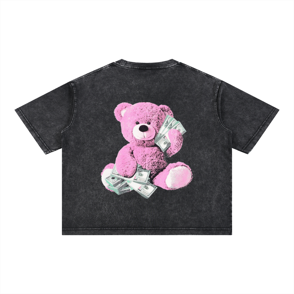 DRAYLO Mineral Wash Boxy Cotton T-Shirt