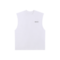 DRAYLO Raw Edge Cotton Tank Top