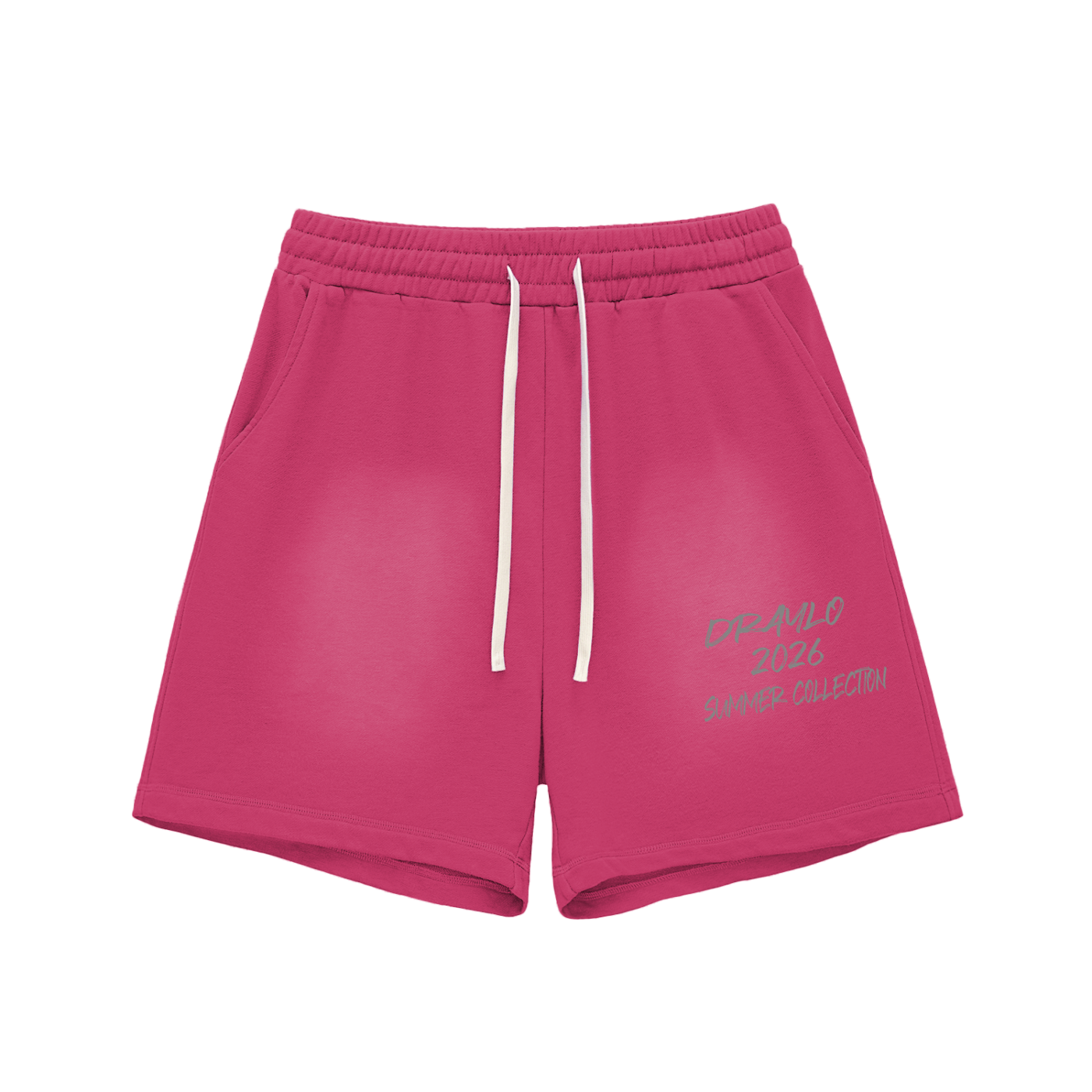 DRAYLO SUMMER COLLECTION Sun Fade Raw Edge Cotton Shorts