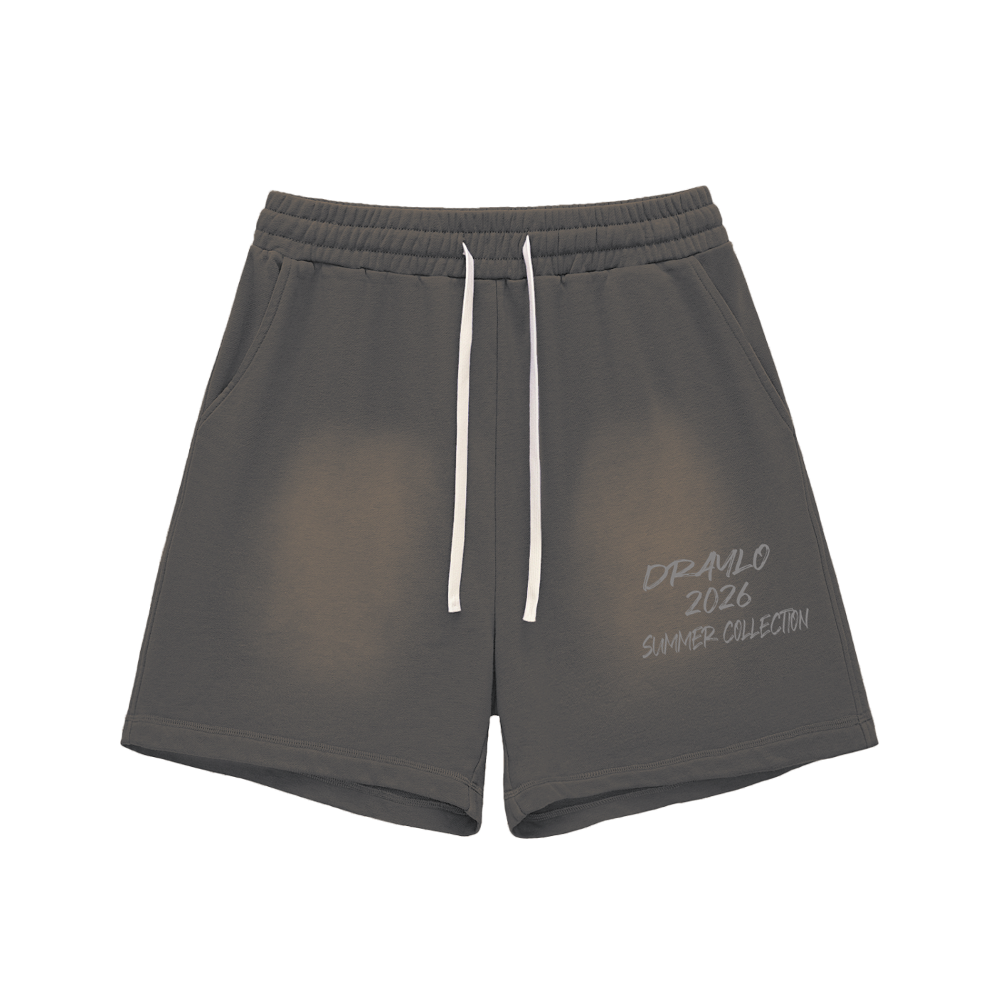 DRAYLO SUMMER COLLECTION Sun Fade Raw Edge Cotton Shorts