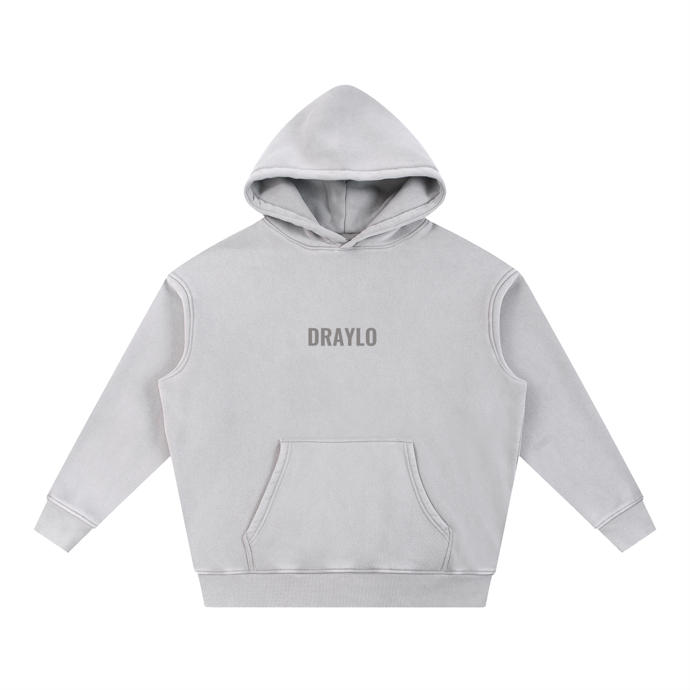 DRAYLO, BUILT QUIET.  thick hoodie
