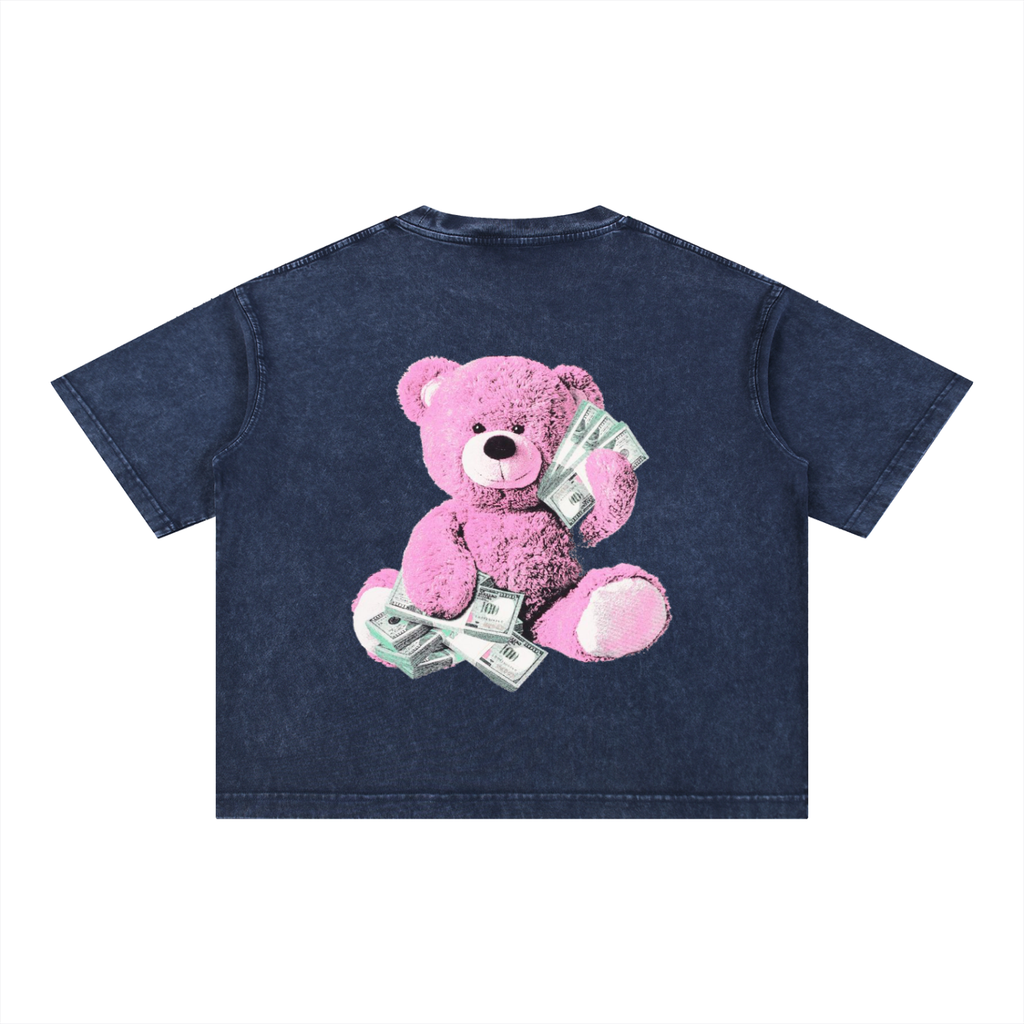 DRAYLO Mineral Wash Boxy Cotton T-Shirt