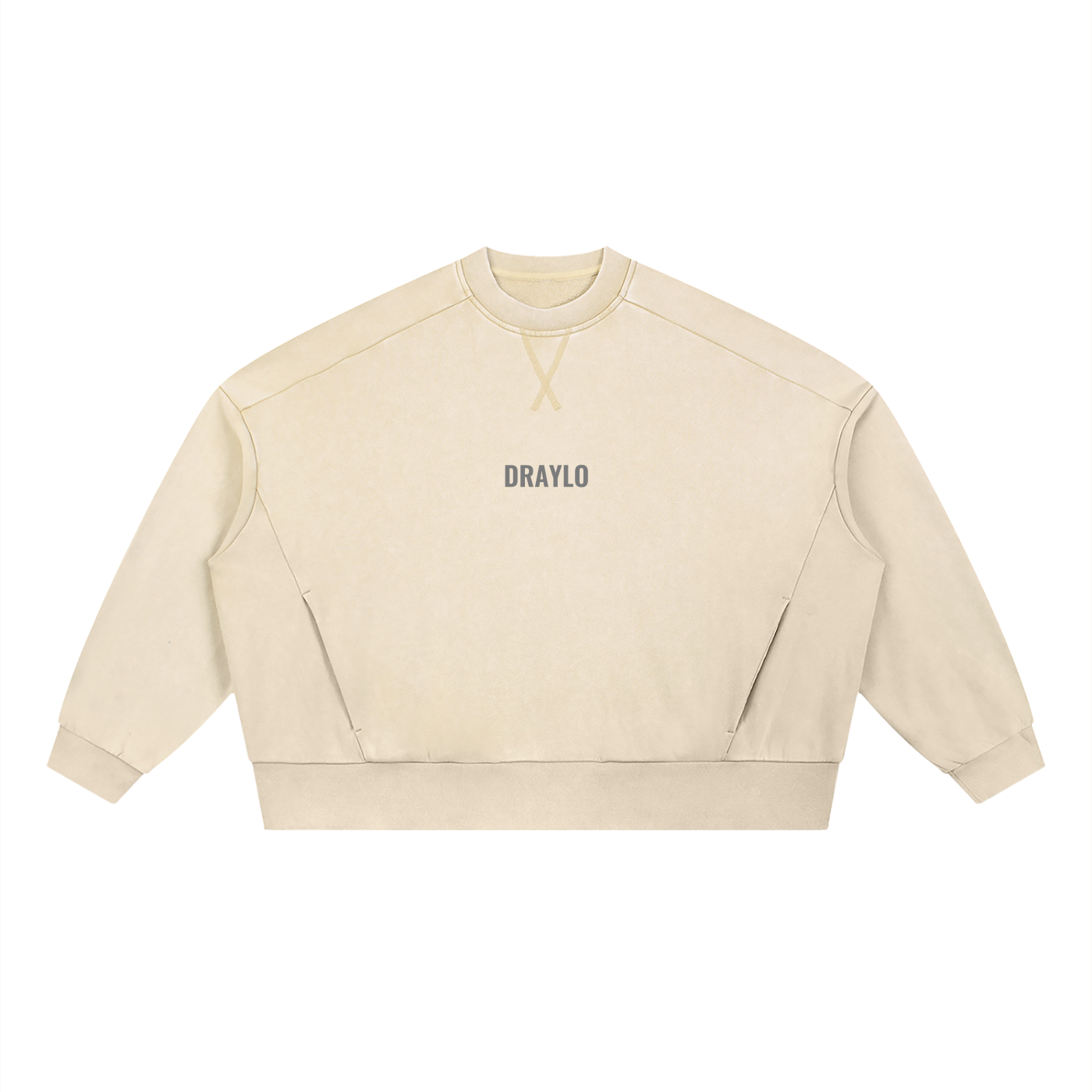 DRAYLO Unisex Mineral Wash Boxy Sweatshirt