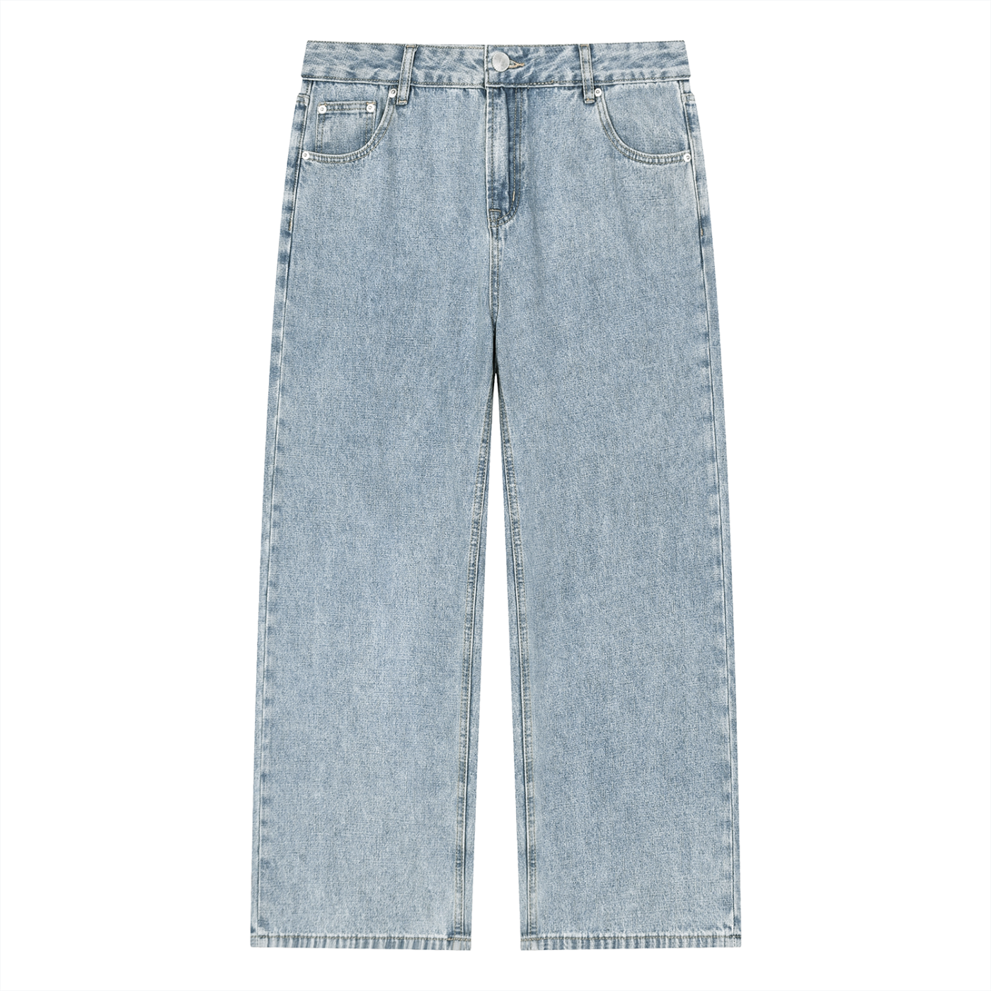 DRAYLO Unisex Vintage Wash Straight Leg Jeans