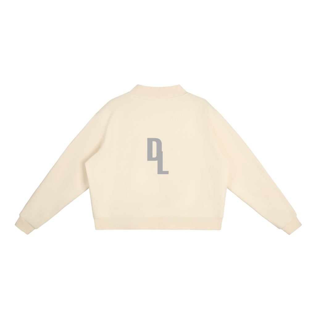 DRAYLO Fleece Mock-Neck Crew Sweatshirt