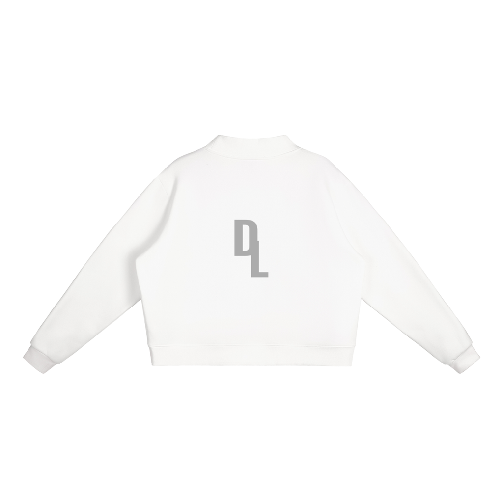 DRAYLO Fleece Mock-Neck Crew Sweatshirt