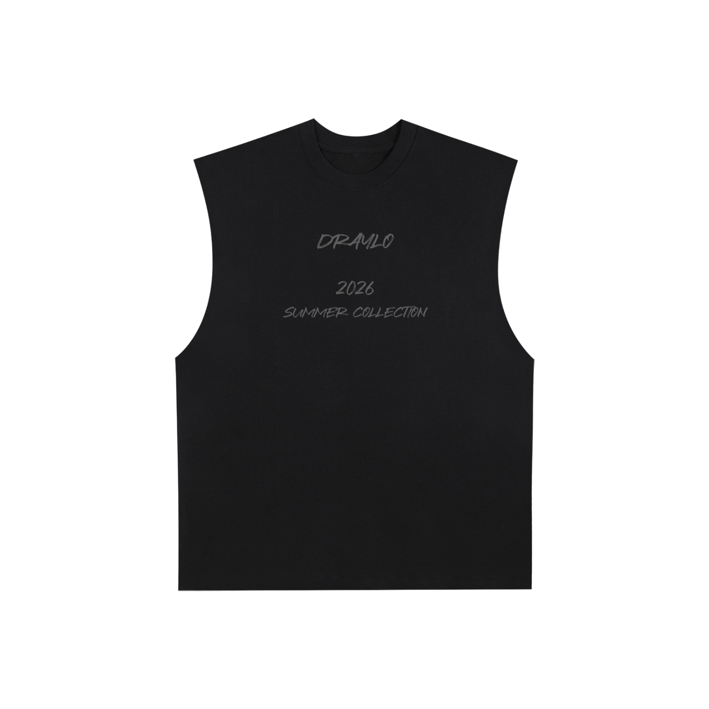DRAYLO SUMMER COLLECTION Raw Edge Cotton Tank Top