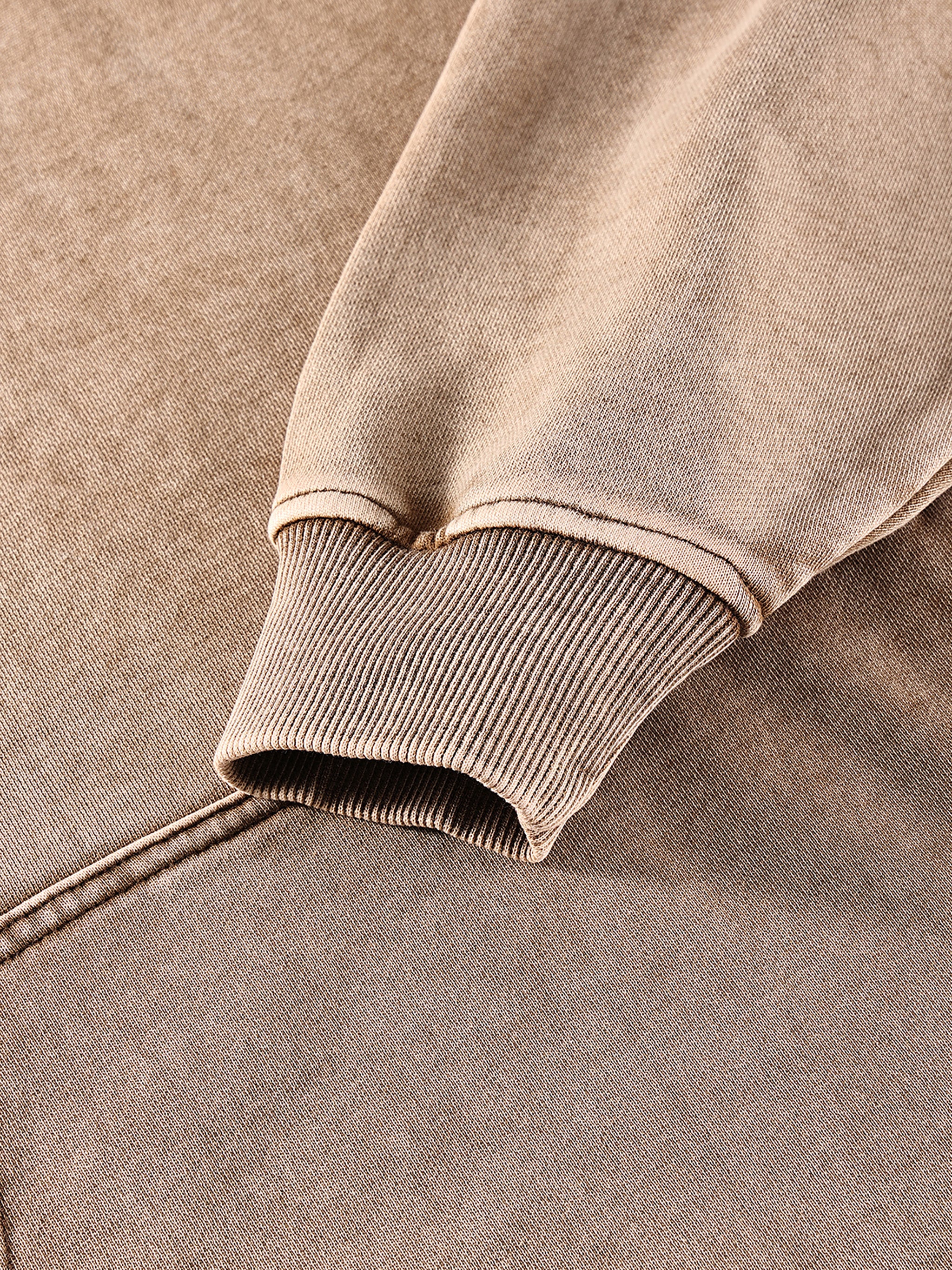 DRAYLO Snow Washed Loose Cotton Hoodie