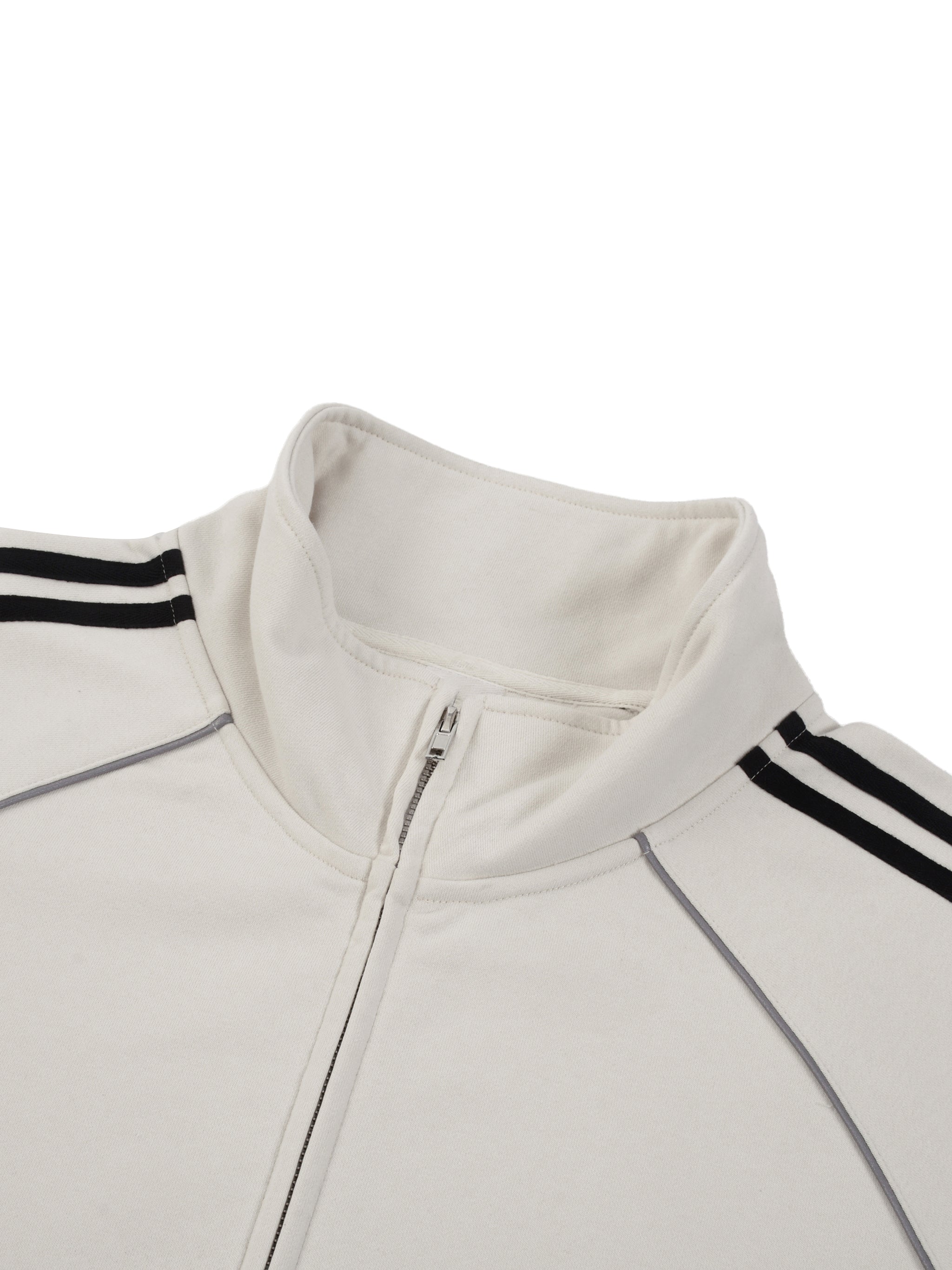 DRAYLO Striped Raglan Sleeve  Jacket