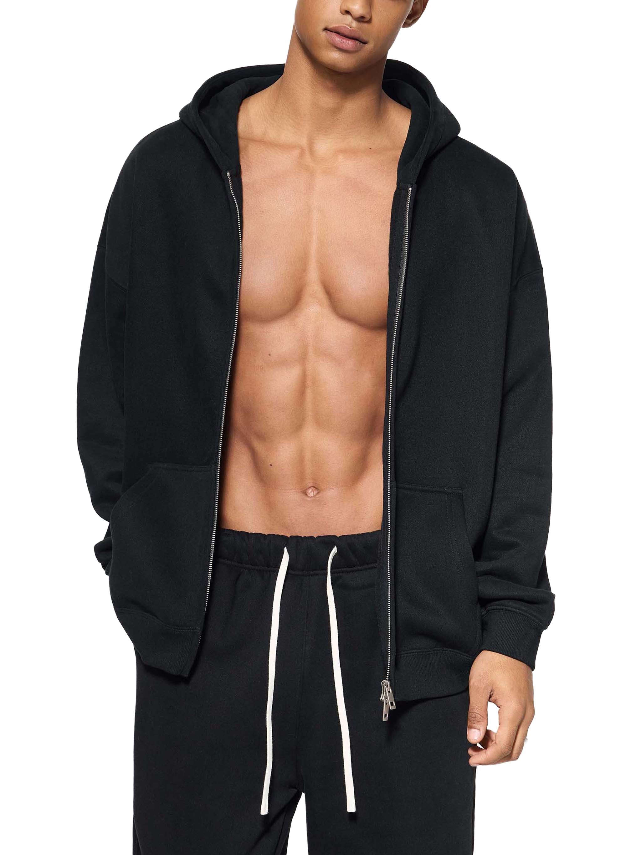 DRAYLO Fleece Zip-Through Hoodie