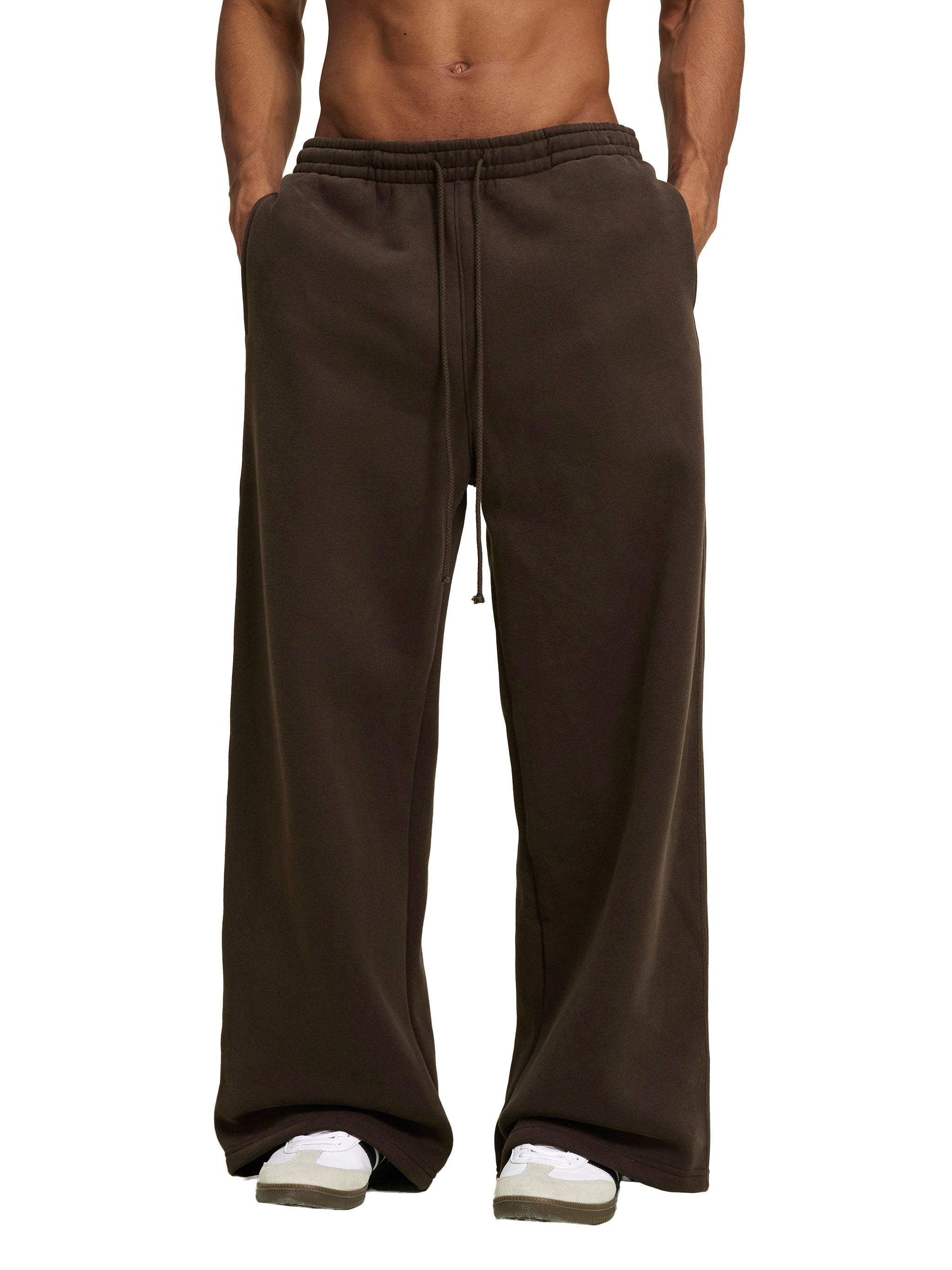 DRAYLO Fleece Drawstring Straight-Leg Sweatpants