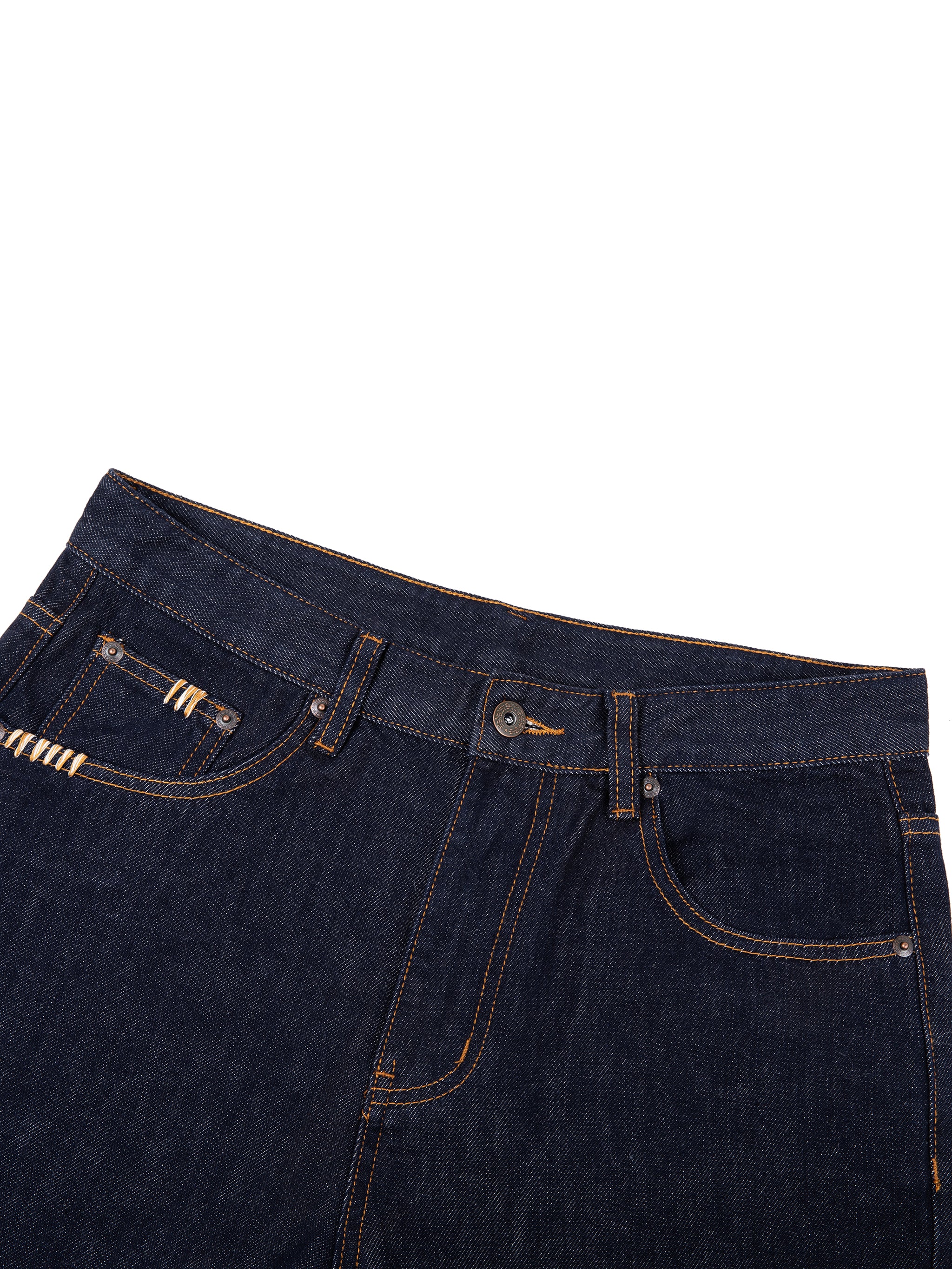 DRAYLO Heavyweight Straight Leg Denim Jeans