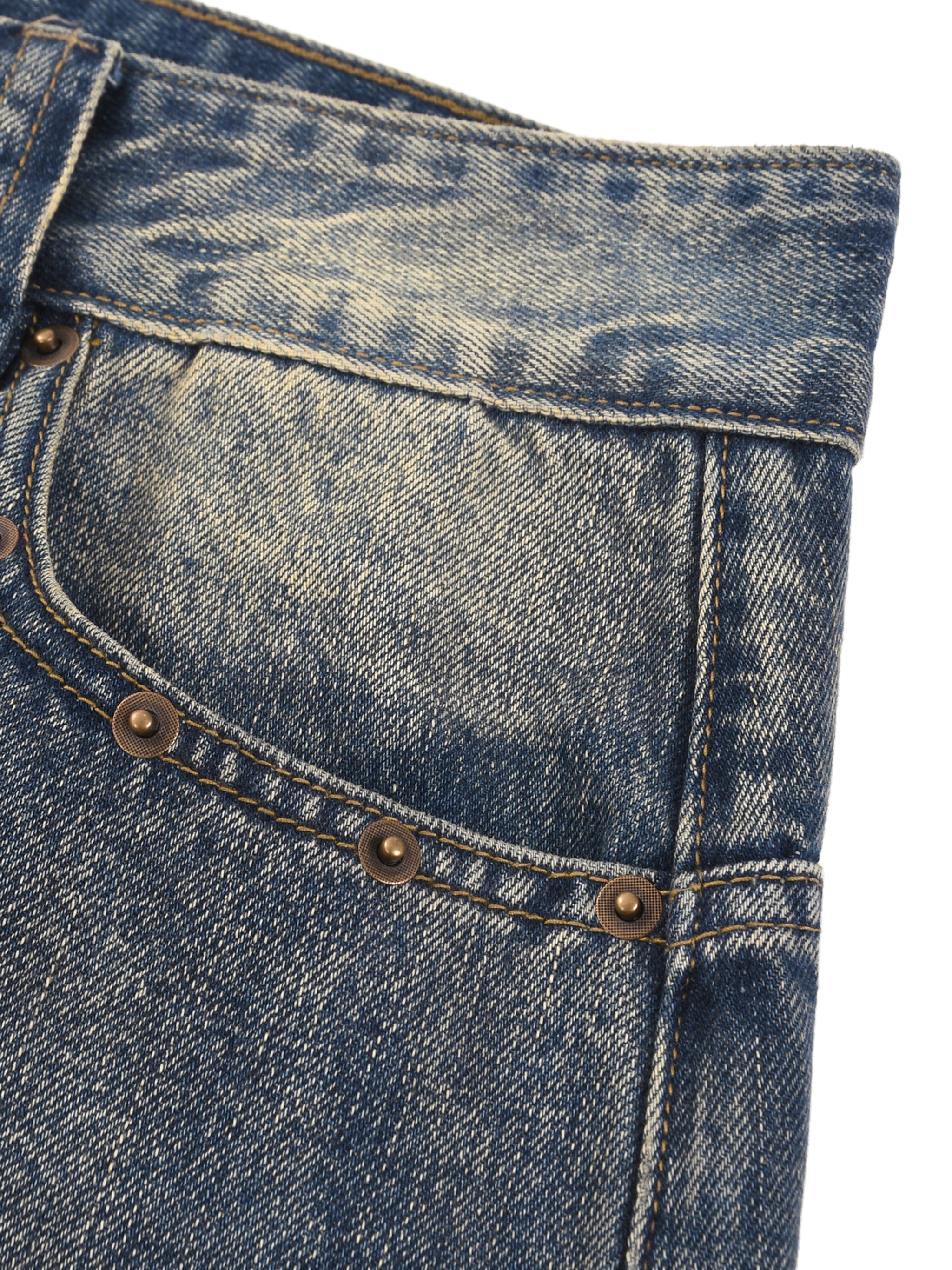 DRAYLO Vintage Wash Baggy Denim Shorts