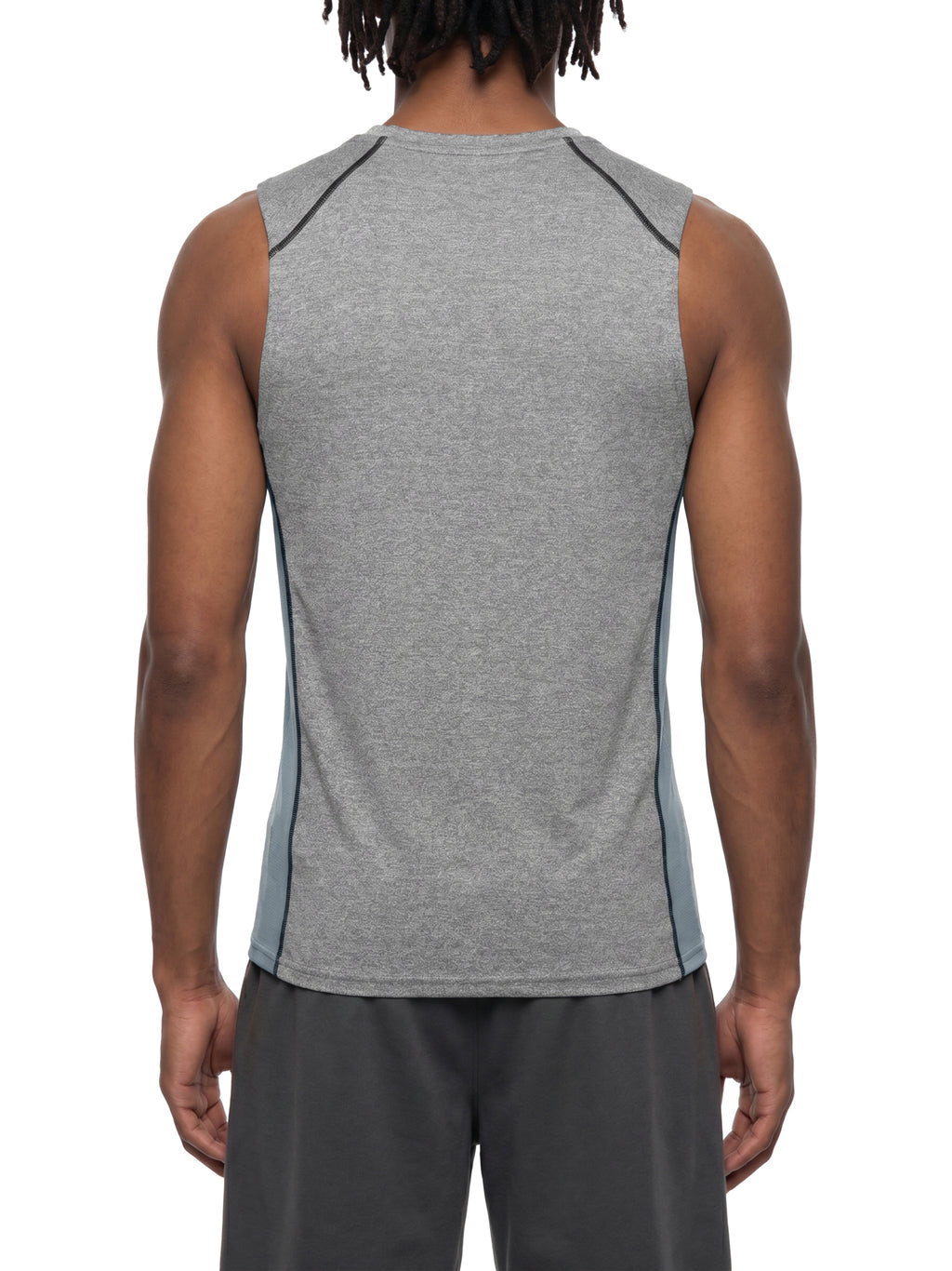 DRAYLO Men's Slim-Fit Topstitch Tank Top