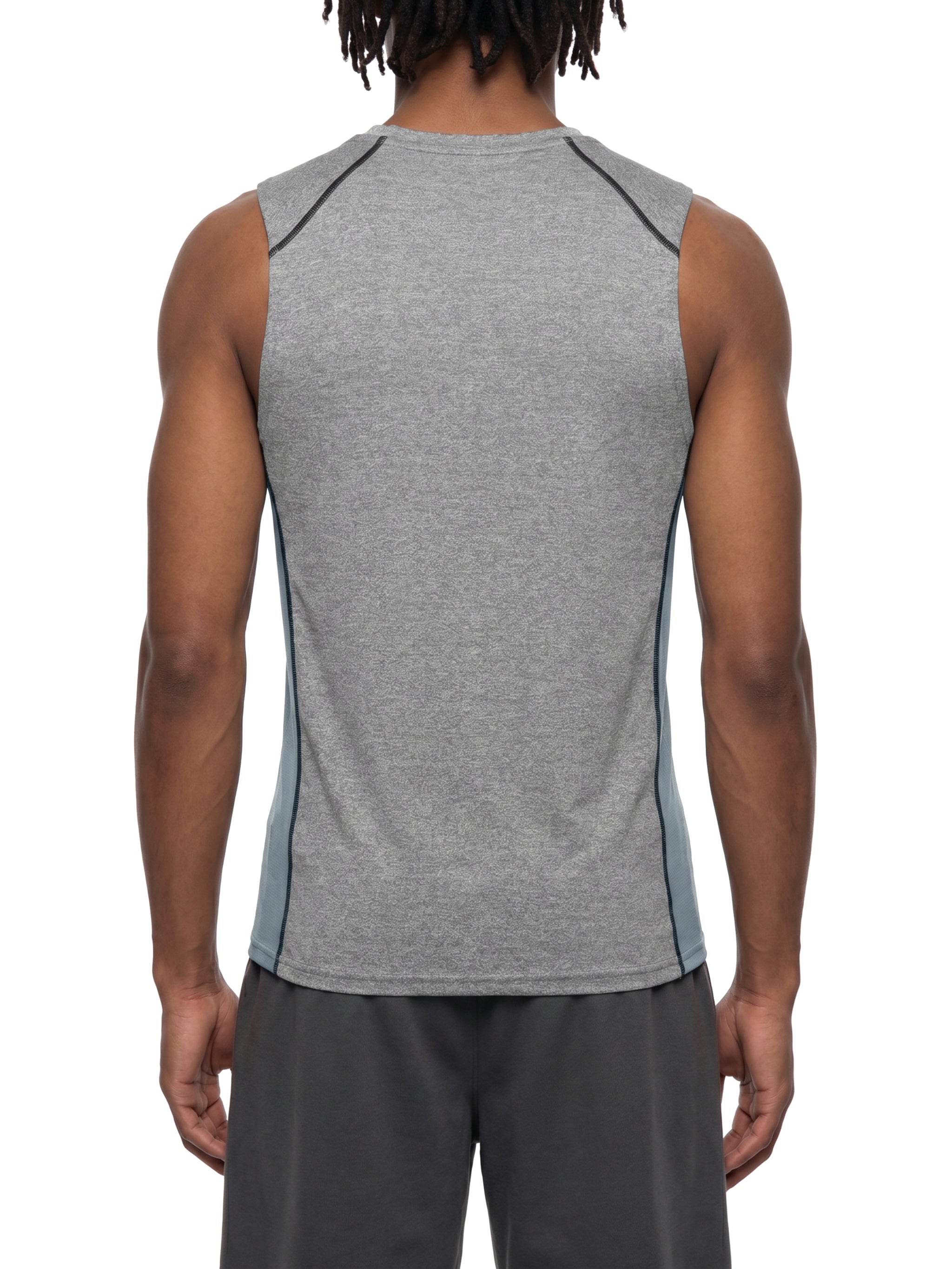 DRAYLO Men's Slim-Fit Topstitch Tank Top