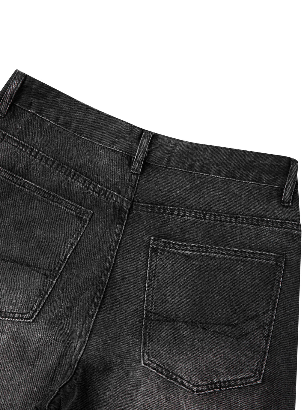 DRAYLO Men's Sunfade Vintage Wash Barrel Leg Jeans