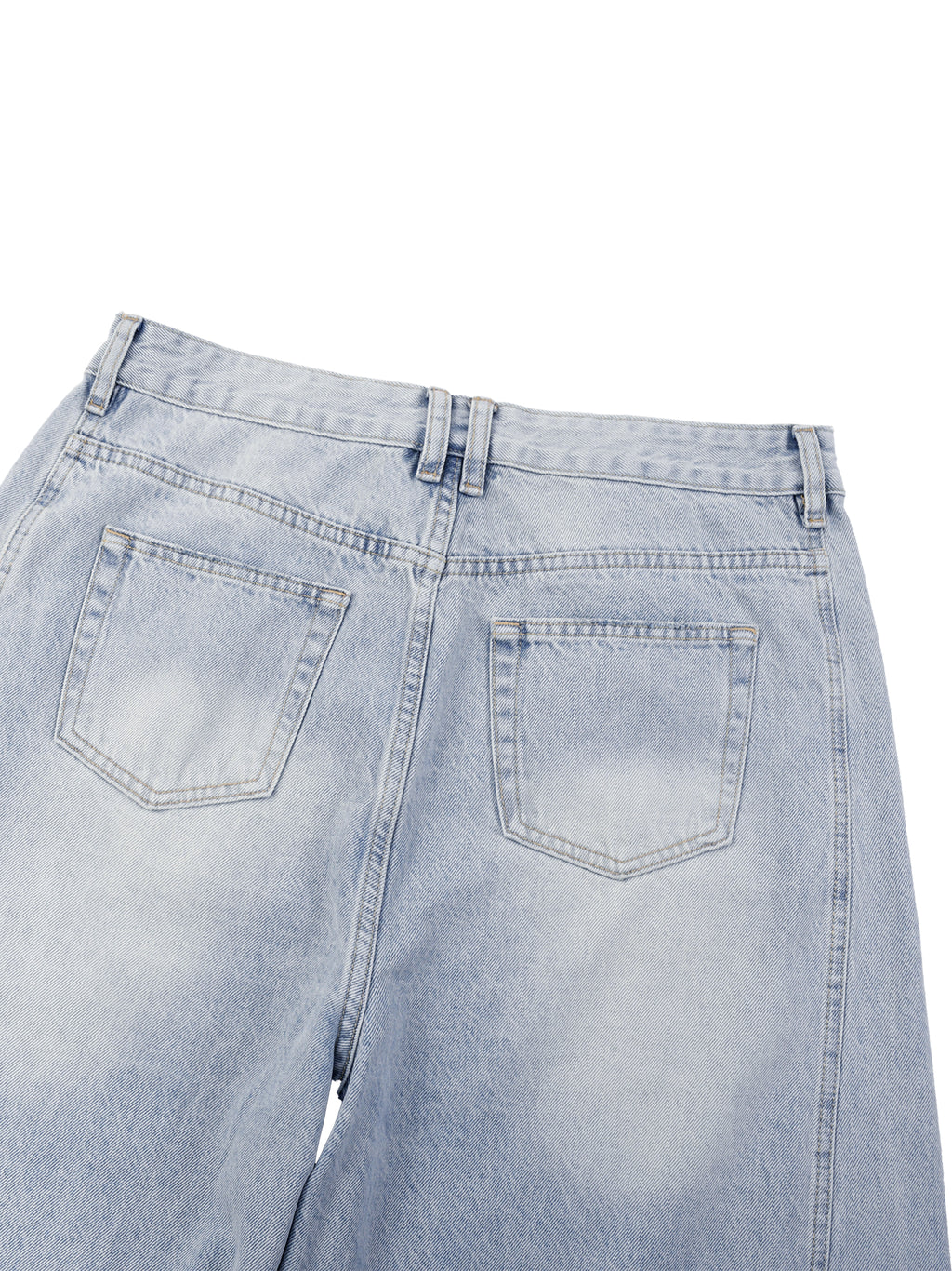 DRAYLO Men's Vintage Wash Sunfade Barrel Leg Jeans