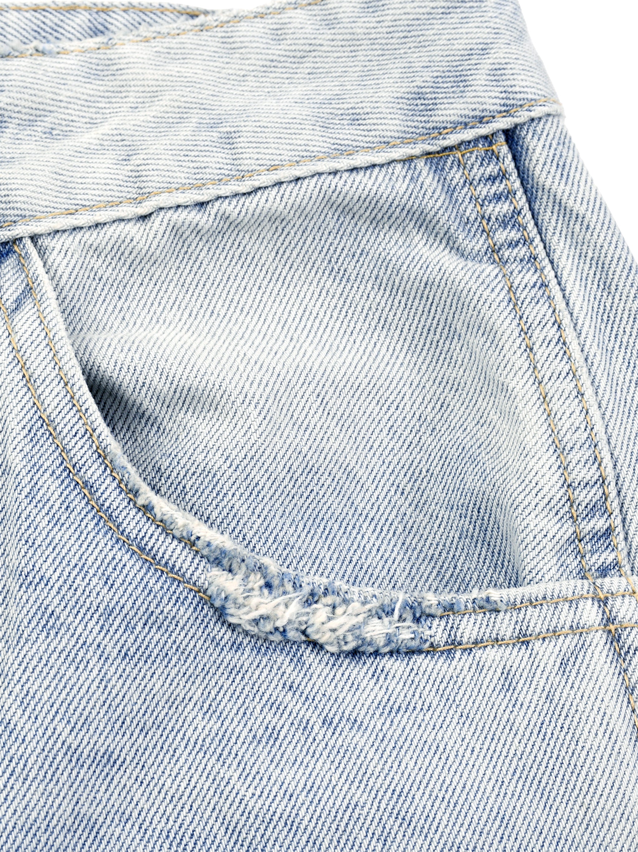 DRAYLO Men's Vintage Wash Sunfade Barrel Leg Jeans