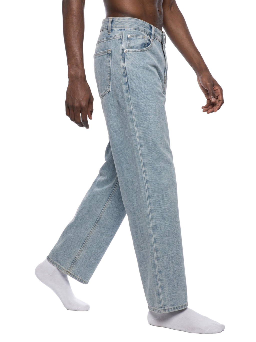 DRAYLO Unisex Vintage Wash Straight Leg Jeans