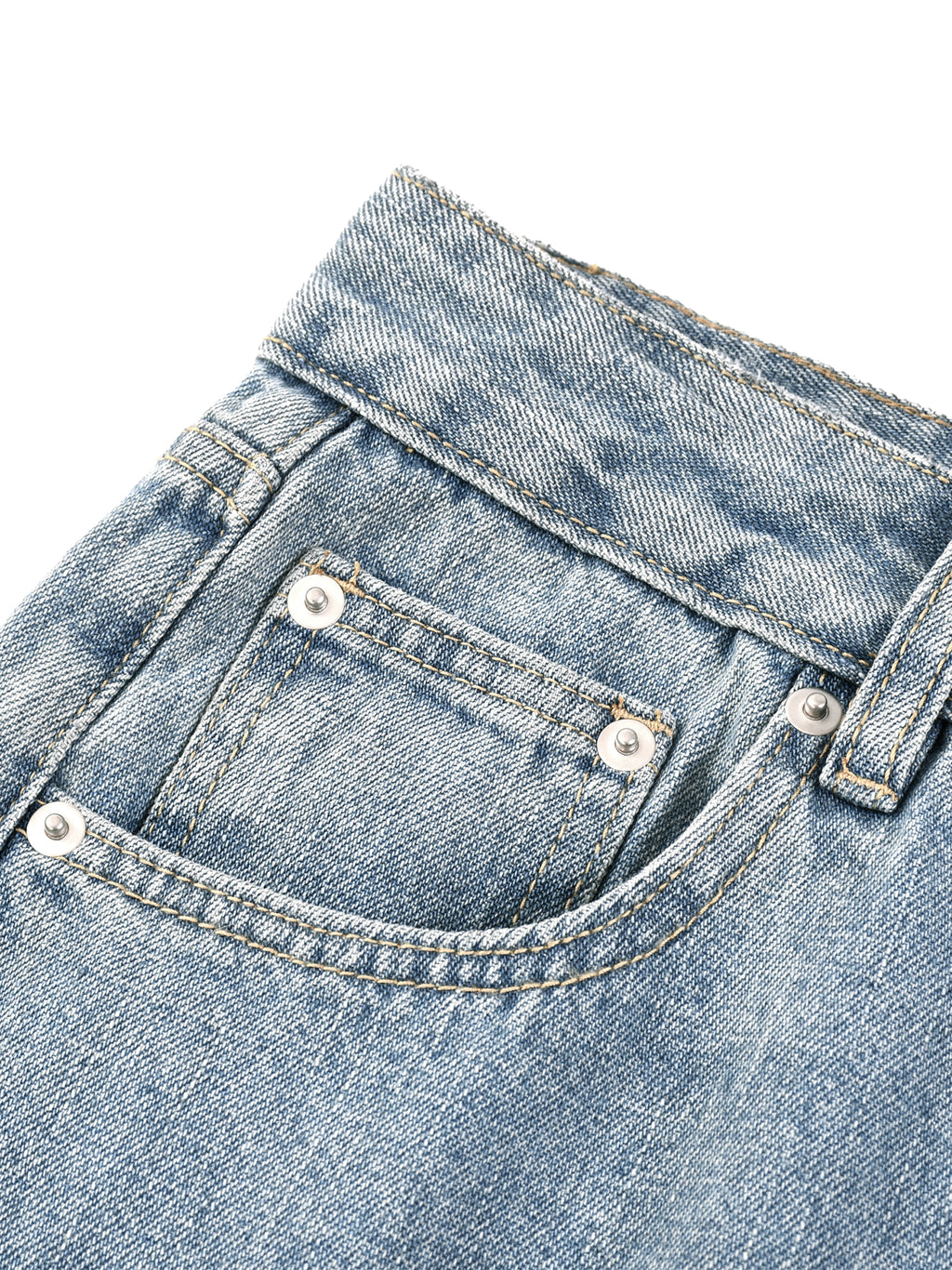 DRAYLO Unisex Vintage Wash Straight Leg Jeans